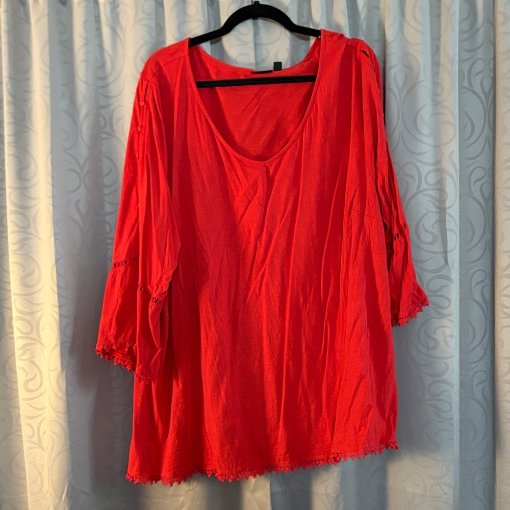 Elegant Scarlet Women's Tunic